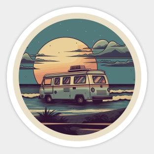 Beach Night Sticker